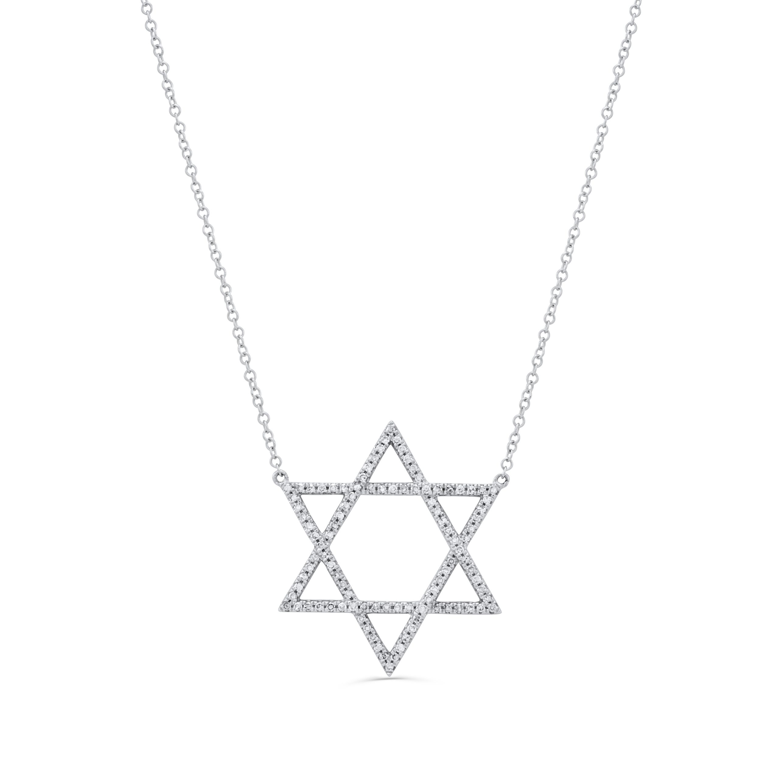 Star Of David Diamond Pendant