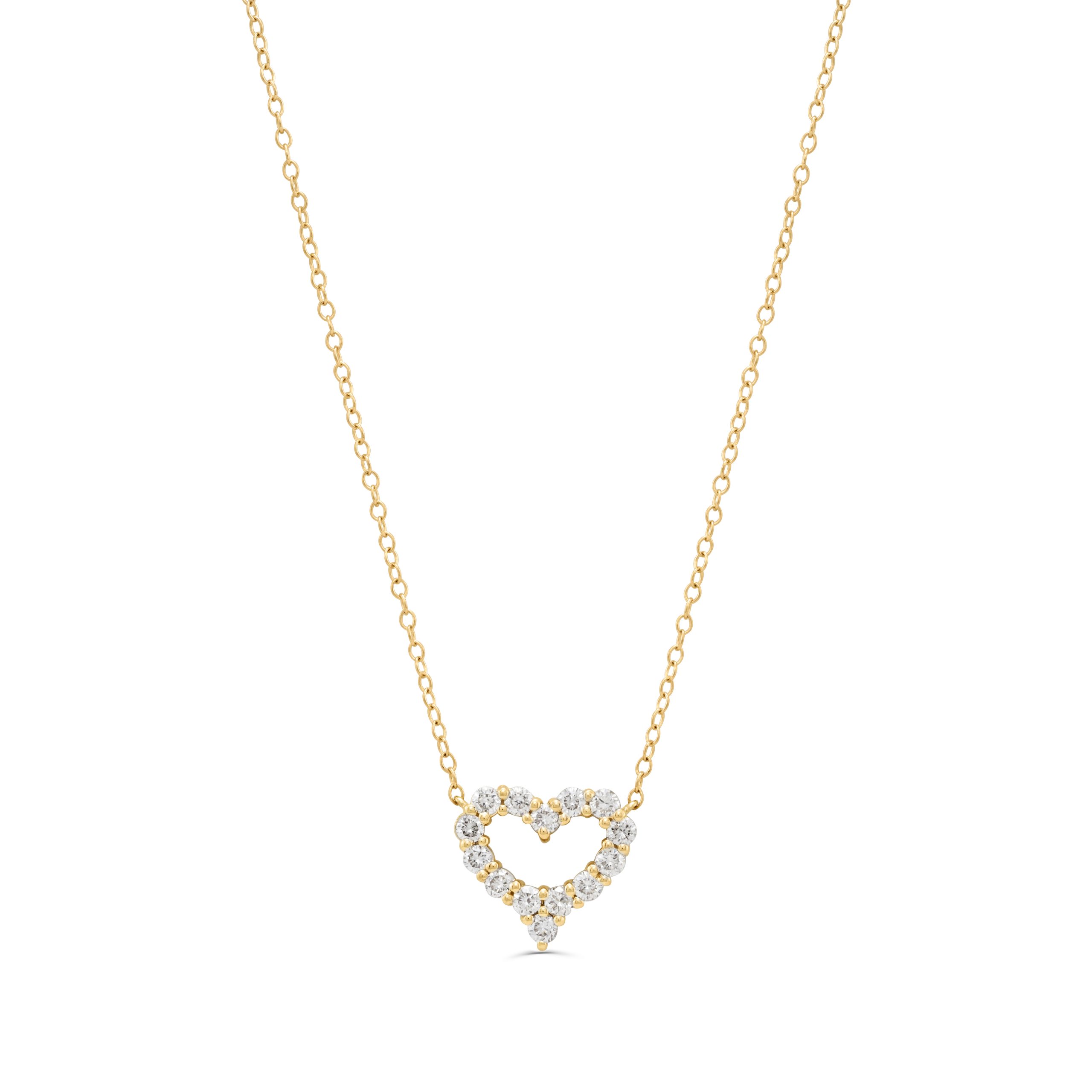 Diamond Outline Heart Pendant