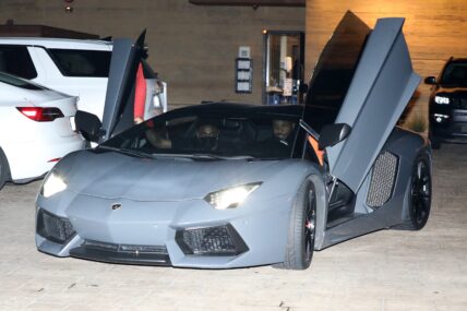 Rapper The Game is seen driving off from Nobu Malibu with the car doors up on his Lamborghini in Malibu. 02 May 2021 Pictured: The Game. Photo credit: Photographer Group/MEGA TheMegaAgency.com +1 888 505 6342 (Mega Agency TagID: MEGA751261_002.jpg) [Photo via Mega Agency]